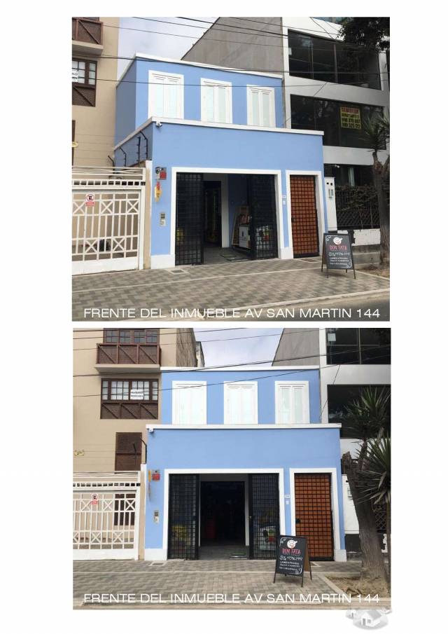 OPORTUNIDAD BARRANCO VENTA DE INMUEBLE : CASA Y LOCAL COMERCIAL (Menos del Valor de Realización)