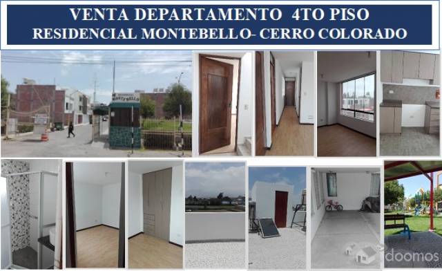 VENDO DEPARTAMENTO – RESIDENCIAL MONTEBELLO – (4TO PISO+AZOTEA+CUARTO LAVANDERIA+COCHERA)