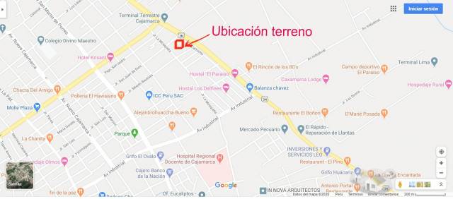 Vendo terreno 120m2 frente al futuro Hospital Essalud Cajamarca