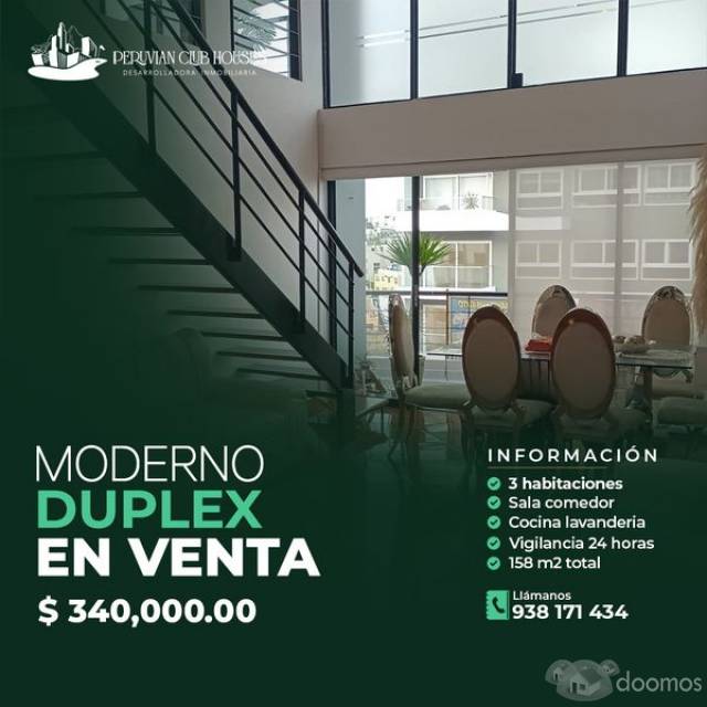 ¡DUPLEX EN VENTA EN MIRAFLORES!