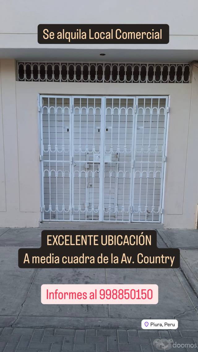 Alquiler de local comercial - EXCELENTE UBICACIÓN