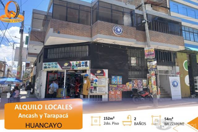 LOCALES COMERCIALES EN ALQUILER EN EL CORAZÓN DE HUANCAYO