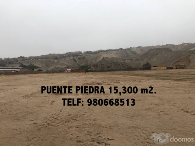 SE VENDE TERRENO INDUSTRIAL DE  15,300 m2 - PUENTE PIEDRA