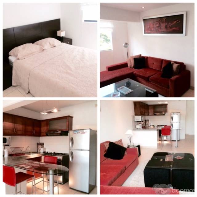 Departamento en Dalias(Miraflores),zona segura,amoblado,cable,internet y teléfono incluido,lavadora y más! 48USD. Llama ya! (: