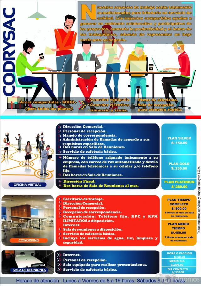 Codrysac Coworking - Escritorio de Trabajo en Oficina Compartida de Estreno