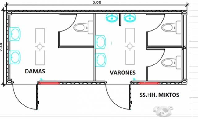 CONTENEDORES MODULARES PARA BAÑOS