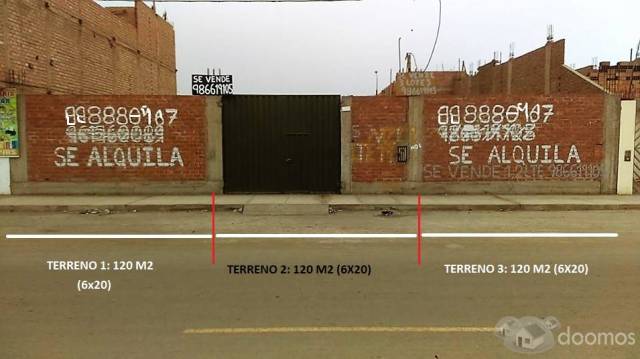 OPORTUNIDAD-TERRENO DE 360 M2- CARABAYLLO- AV PRINCIPAL*** DOBLE VIA***