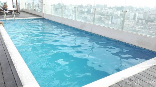 ALQUILO POR AÑO, DPTO 1 DORM,terraza,  SEMI-AMOB. EDIFICIO LIMITE, MIRAFLORES Y SAN ISIDRO, MUY BUENA ZONA, AREAS COMUNES PISCINA, PARRILLA, EVENTOS, ETC.