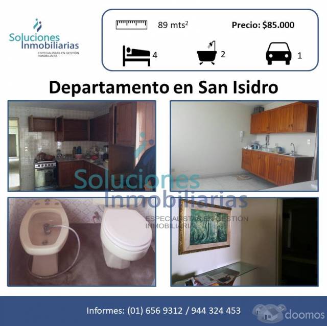 DE OCASIÓN - VENTA DE DEPARTAMENTO EN SAN ISIDRO