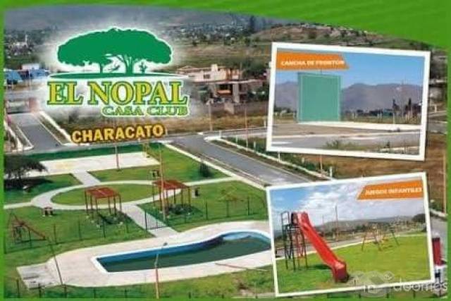 VENDO TERRENO DE 193 m2  EN CASA CLUB EL NOPAL – CHARACATO