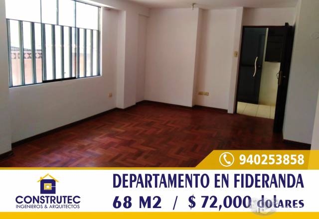 DEPARTAMENTO EN FIDERANDA 68m2 - CUSCO (Zona céntrica)