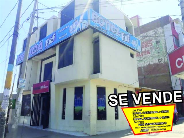 LOCAL COMERCIAL DE 3 PISOS + AIRES