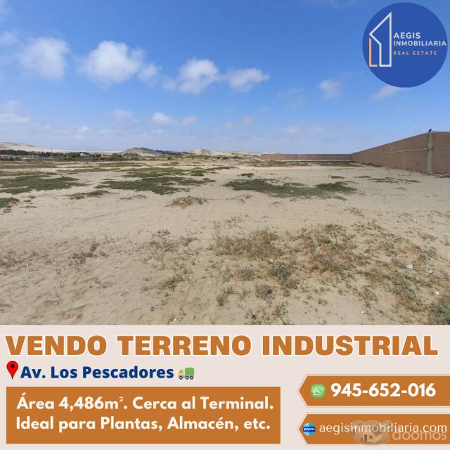 Terreno 4480mt2 Av. Pescadores