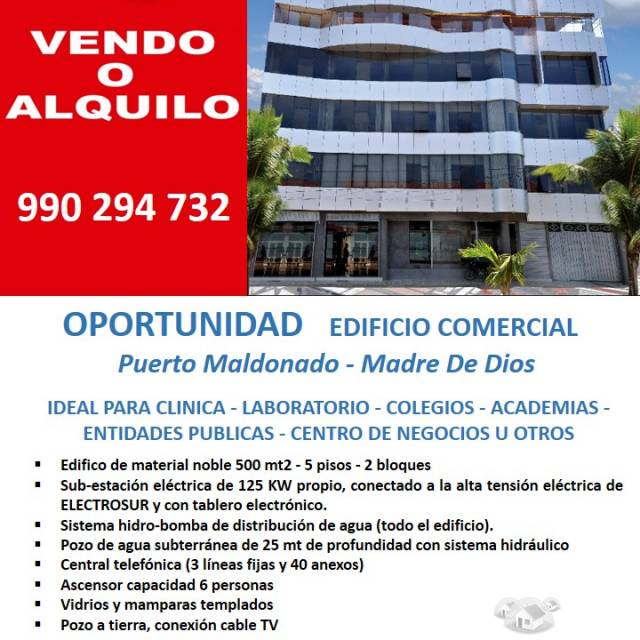 OPORTUNIDAD VENTA O ALQUILER EDIFICIO COMERCIAL